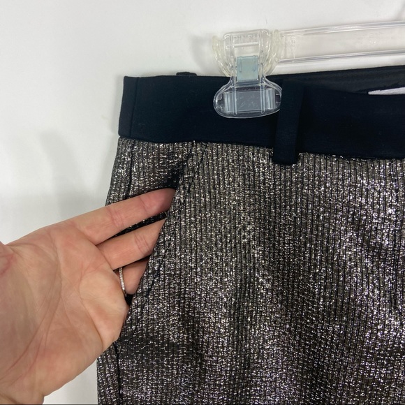 Trina Turk gold metallic weave ankle pants. 2 - Picture 11 of 11